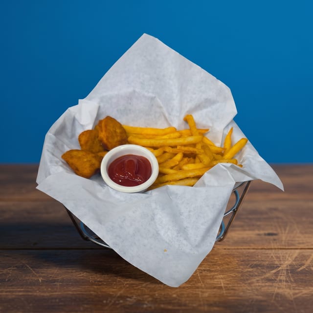 Kids Chicken Nuggets and Fries.